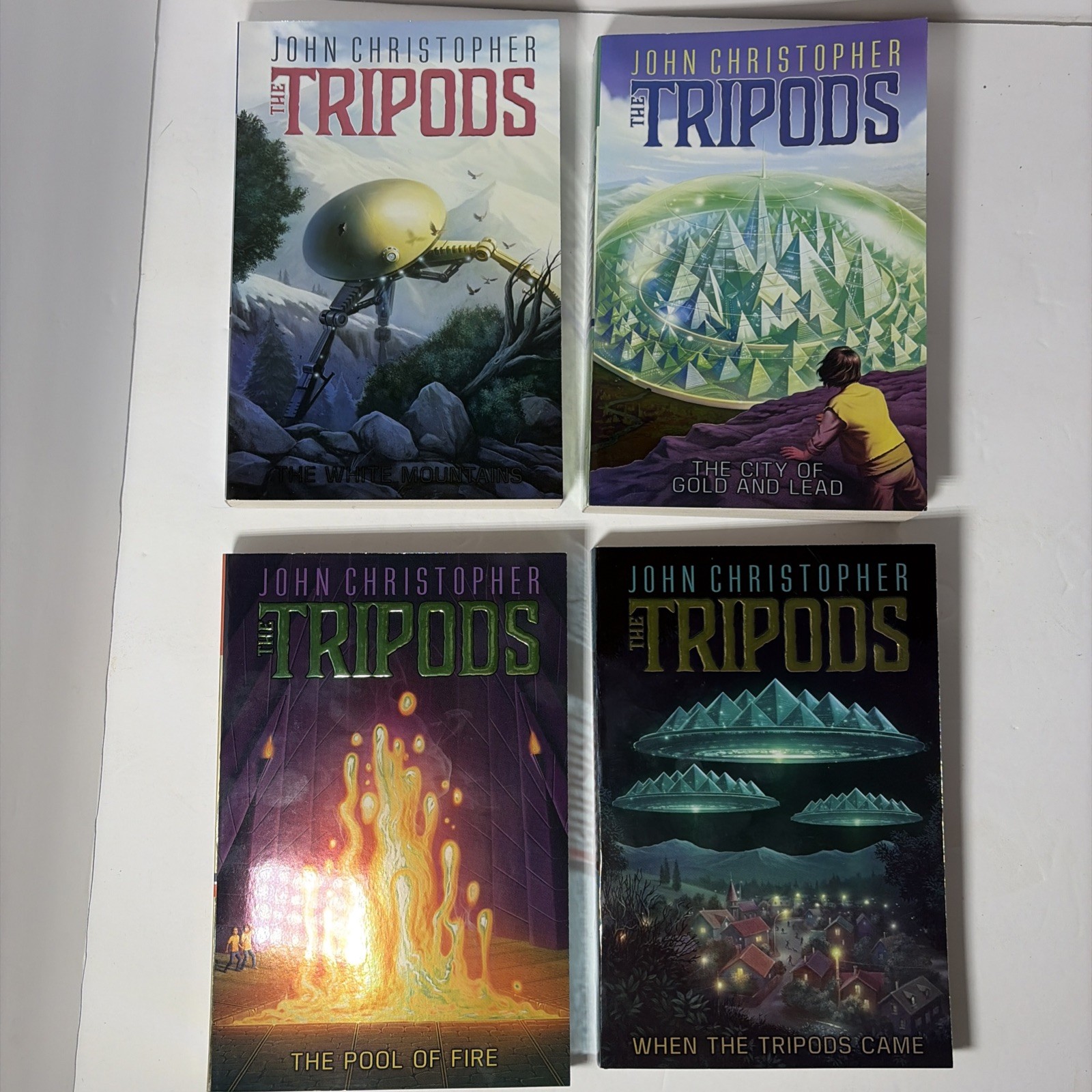 The Tripods Collection John Christopher 4 Book Box Set Aladdin PB YA Sci-Fi 2014