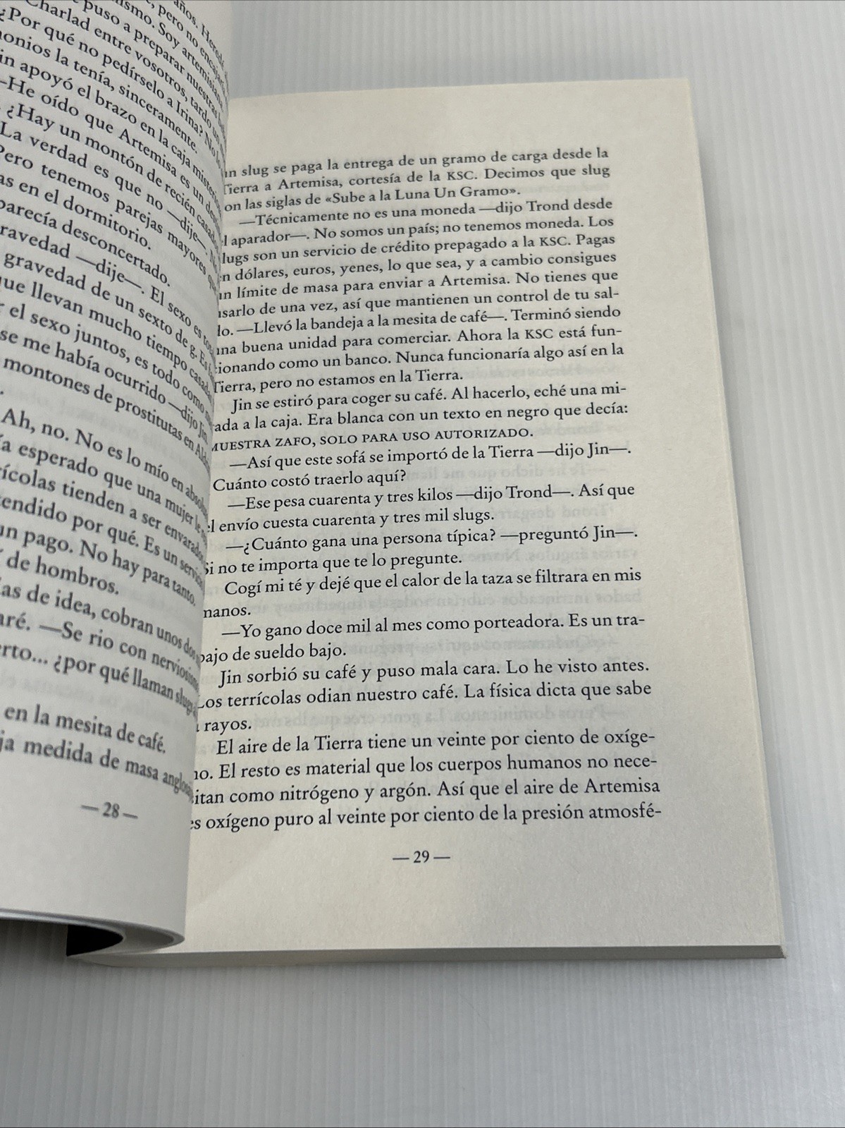 Artemis Andy Weir Spanish Edition PB 2018 Ciencia Ficcion El Marciano
