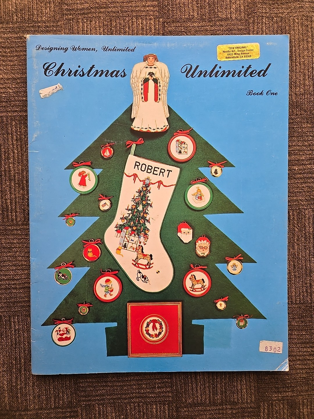 Lot of 9 – Christmas CROSS STITCH Pattern Books – Mixed Lot – 1978-93 – DIY – #3