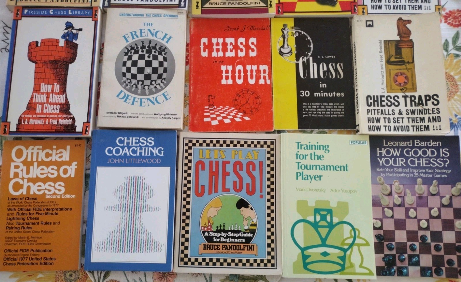 Lot 20 Books 📚 Weapons of Chess, Openings, Traps, Fireside, Pitfalls, Improve