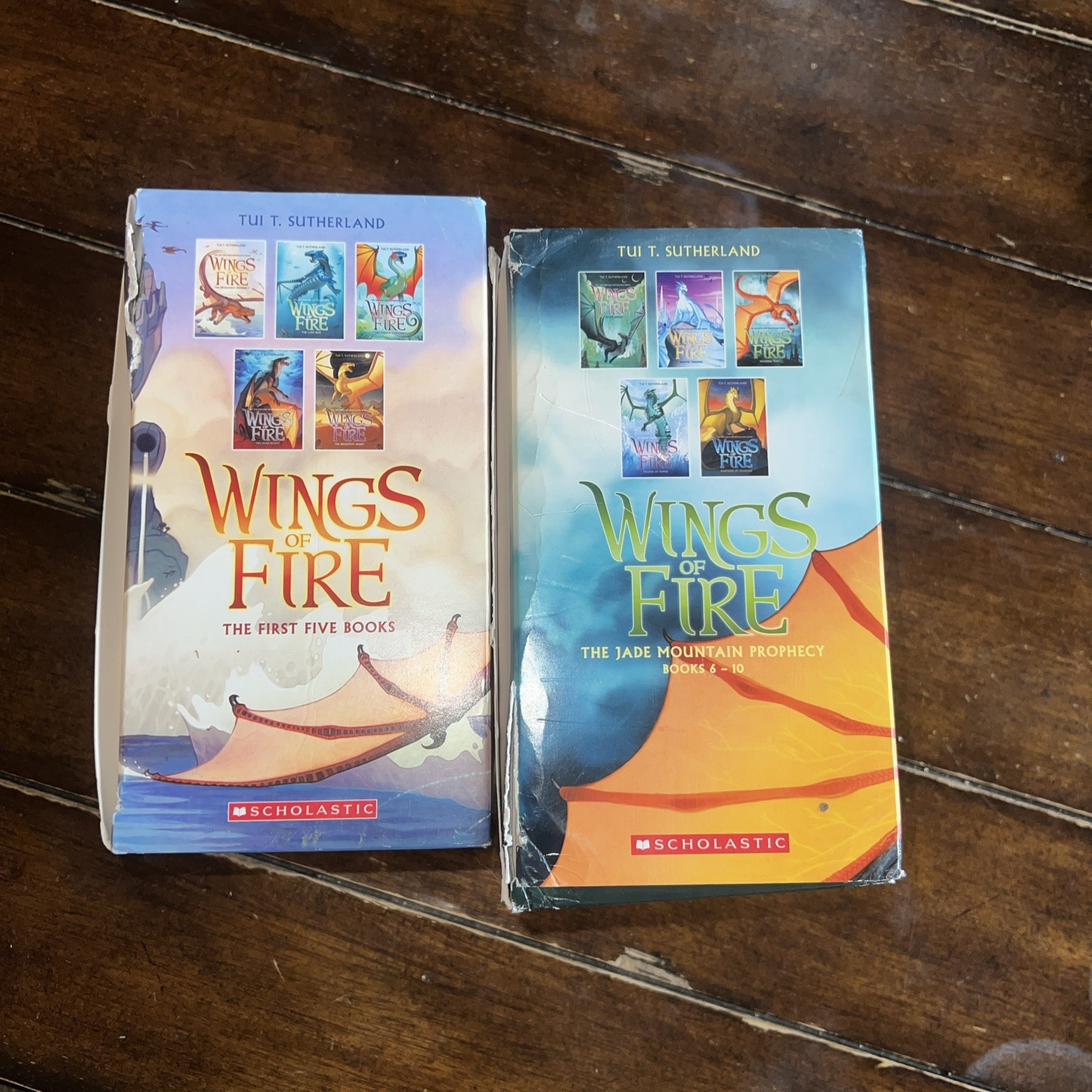 Wings of Fire Box Set Books 1-10 Paperback Lot by Tui T. Sutherland YA Dragons