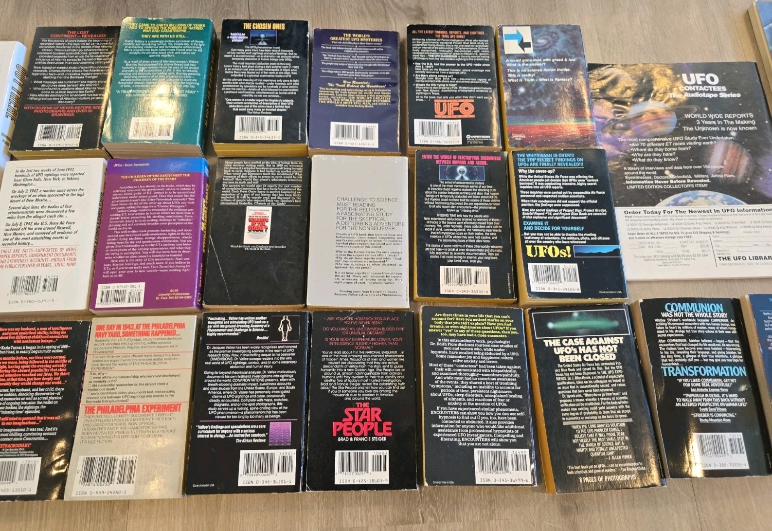 27 Old Vintage UFO Flying Saucer Paperback Book Lot Conspiracy Alien Final War