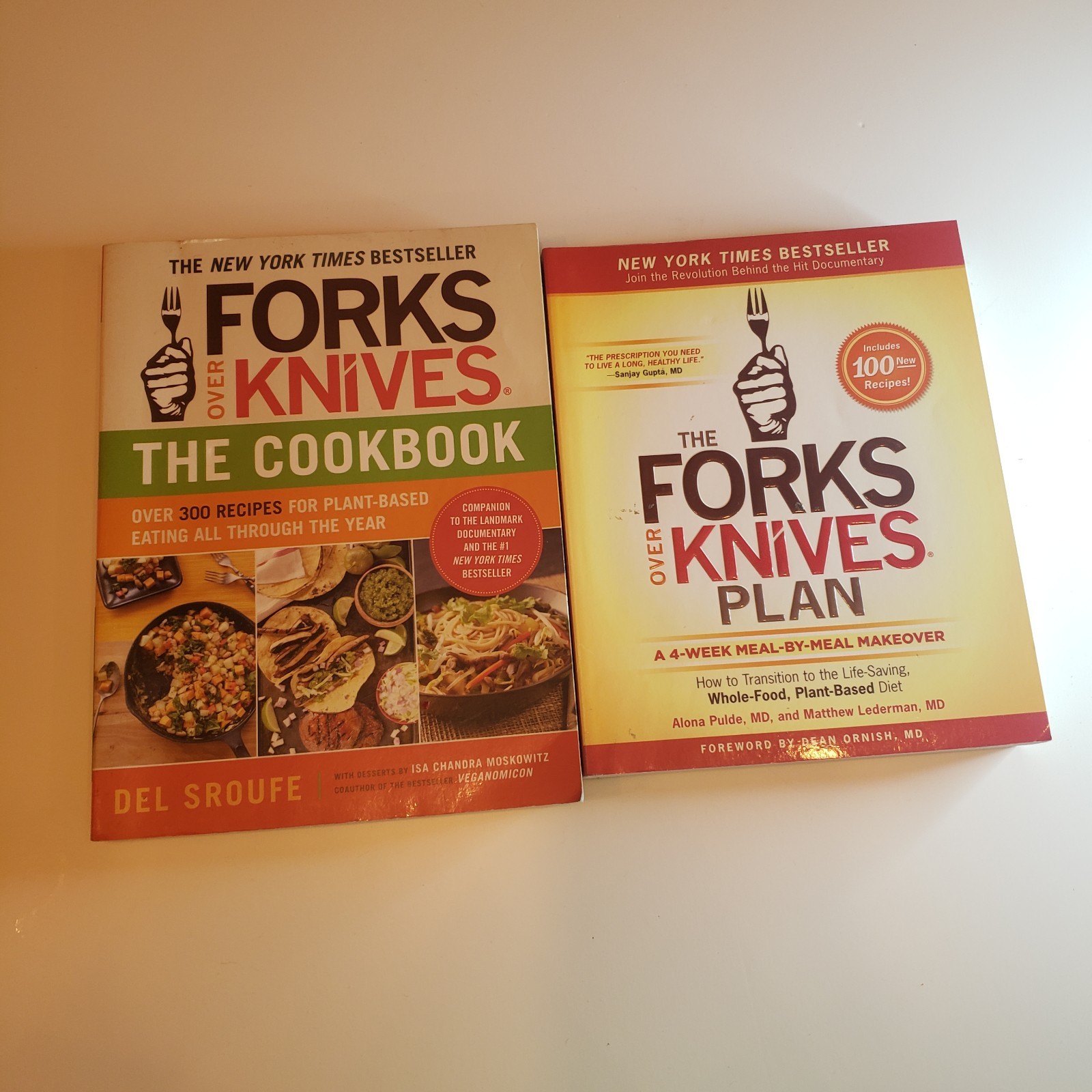 Forks Over Knives The Cookbook + Meal Plan Lot Vegan Plant-Based Recipe Book