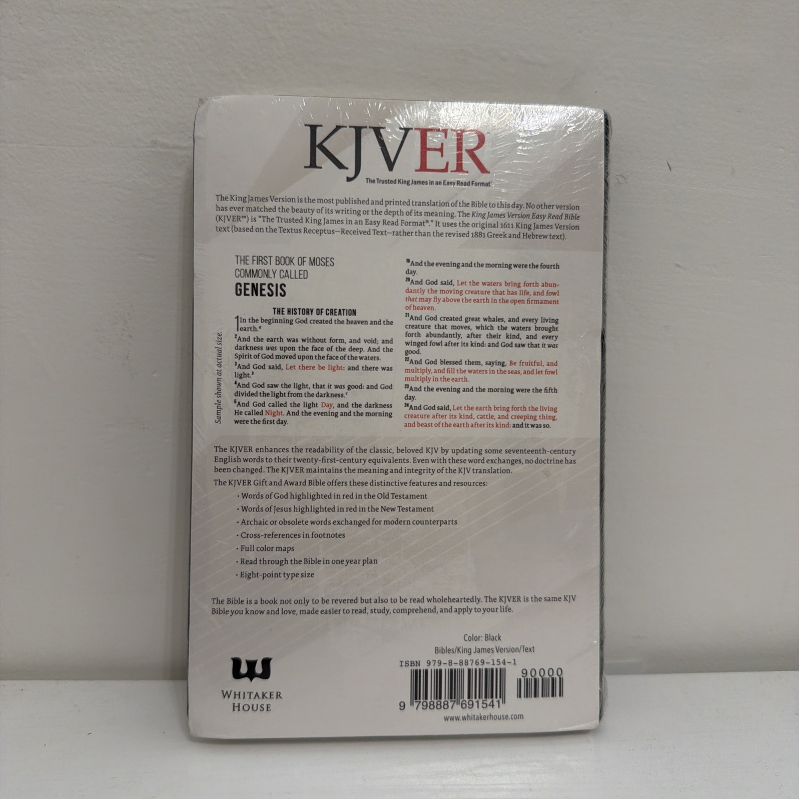 Whitaker House KJVER Gift and Award Holy Bible Leather Bound