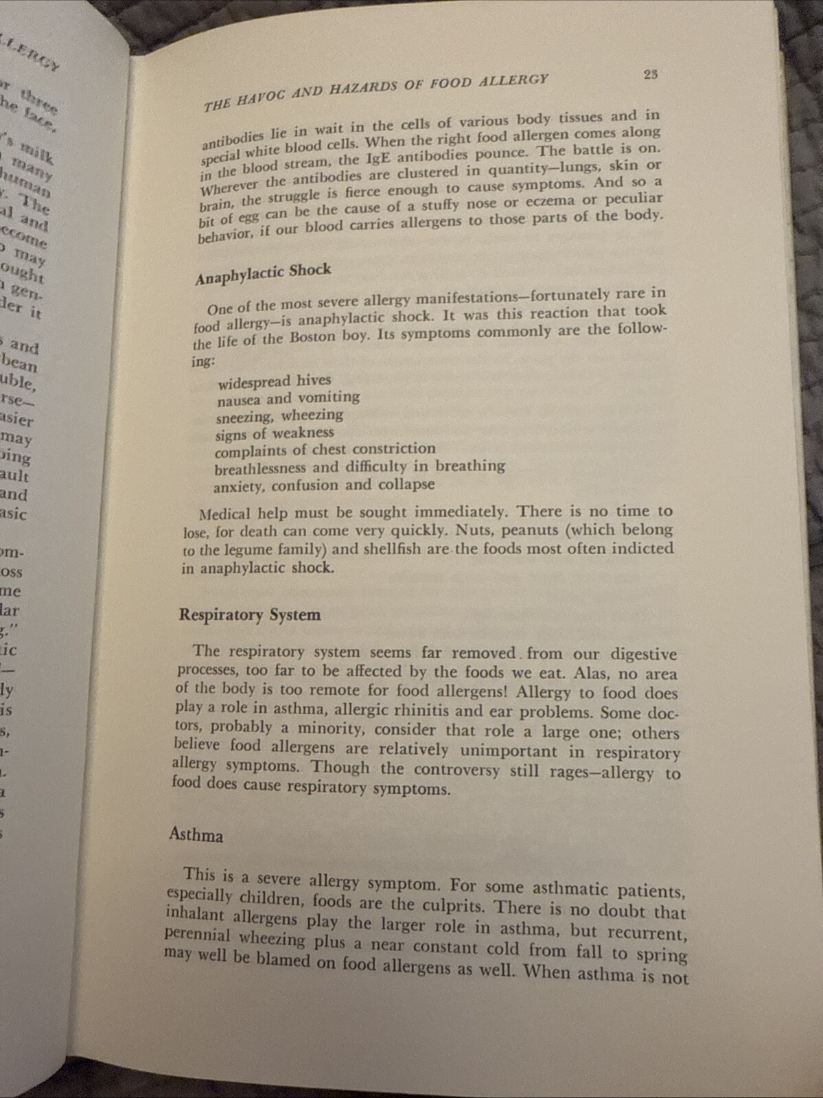 COPING WITH FOOD ALLERGY By Claude Albee Frazier MD – HBDJ Ex-lib 1975