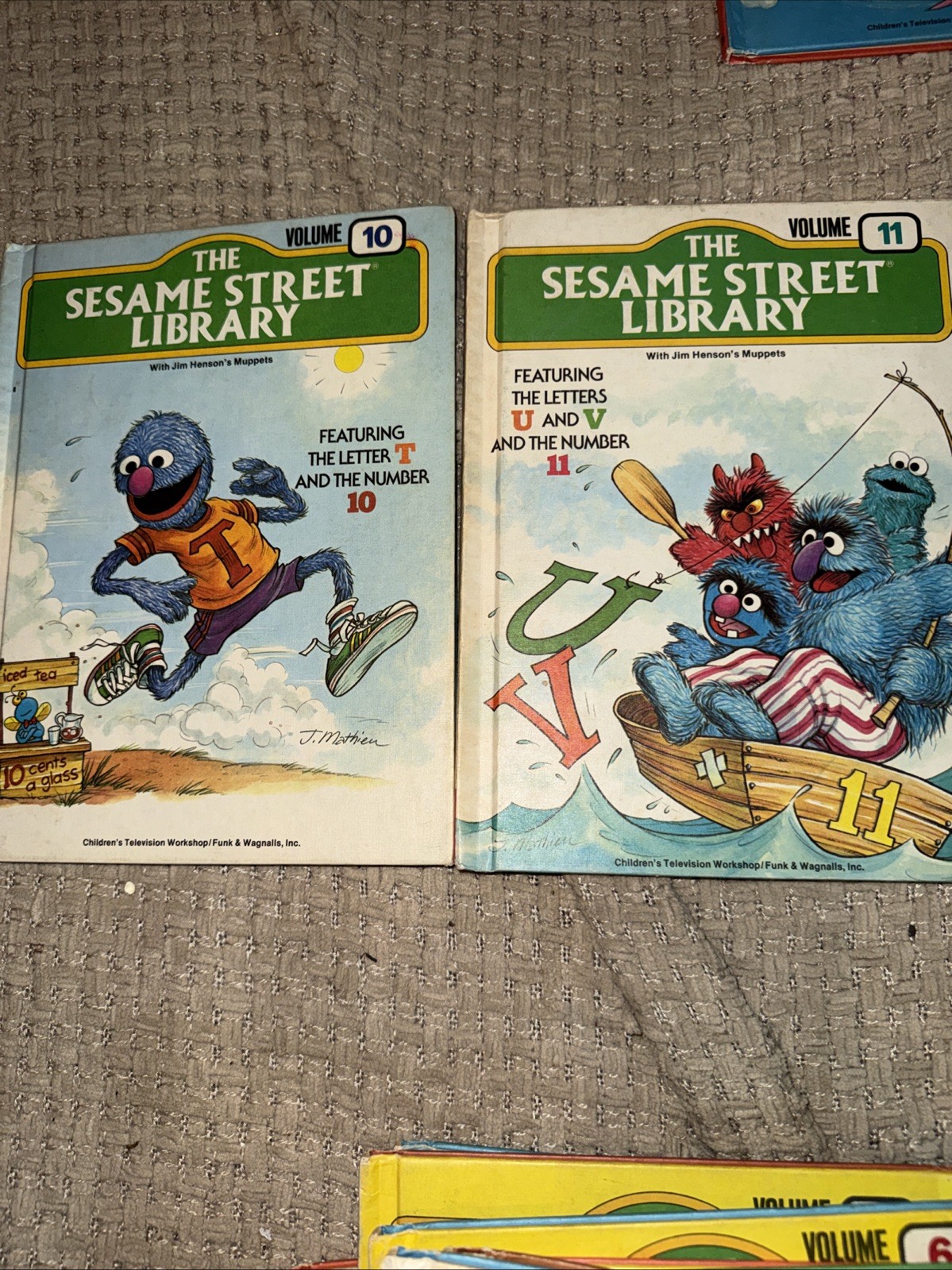 The Sesame Street Library 1 – 15 Complete Set Hardcover Children Books Vintage