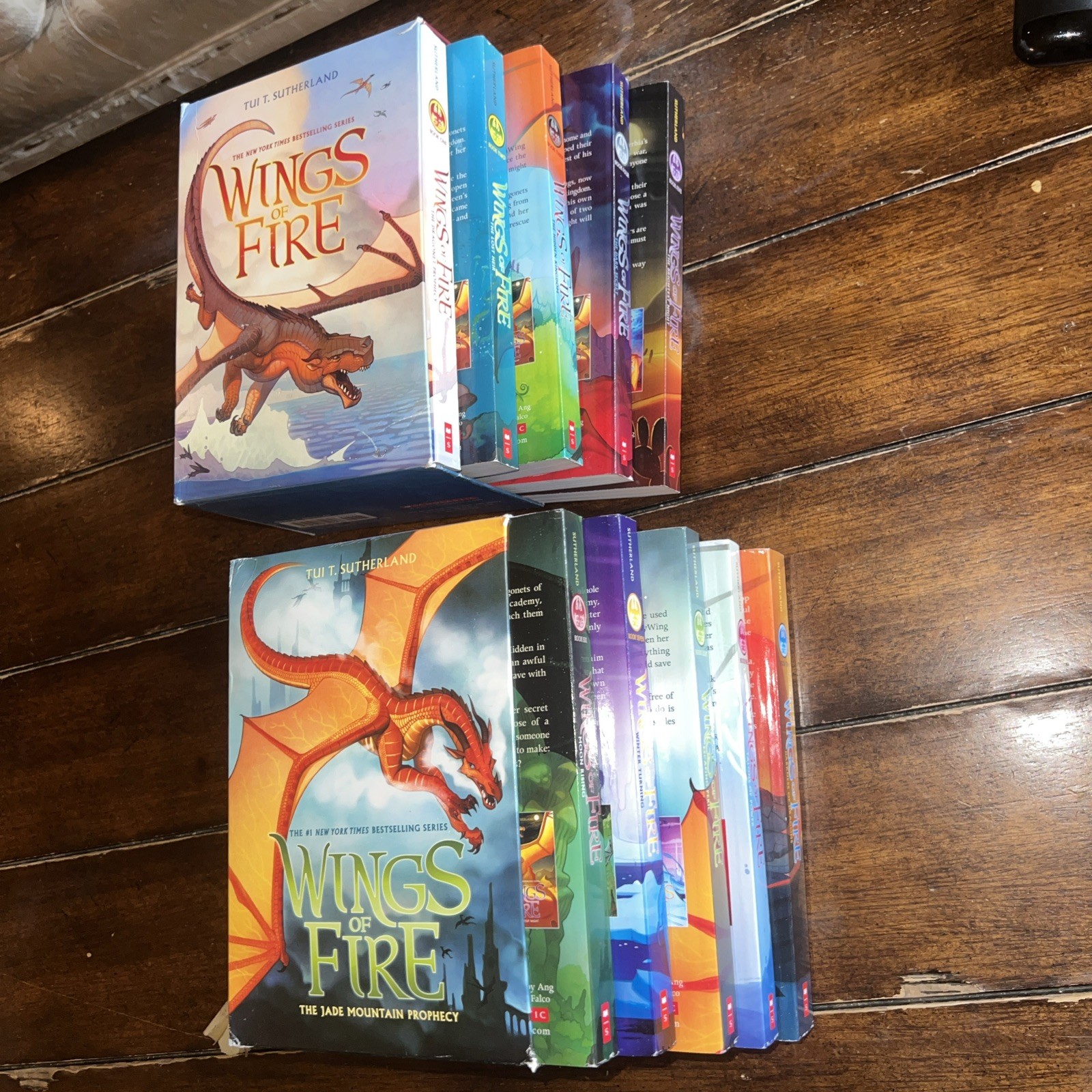 Wings of Fire Box Set Books 1-10 Paperback Lot by Tui T. Sutherland YA Dragons