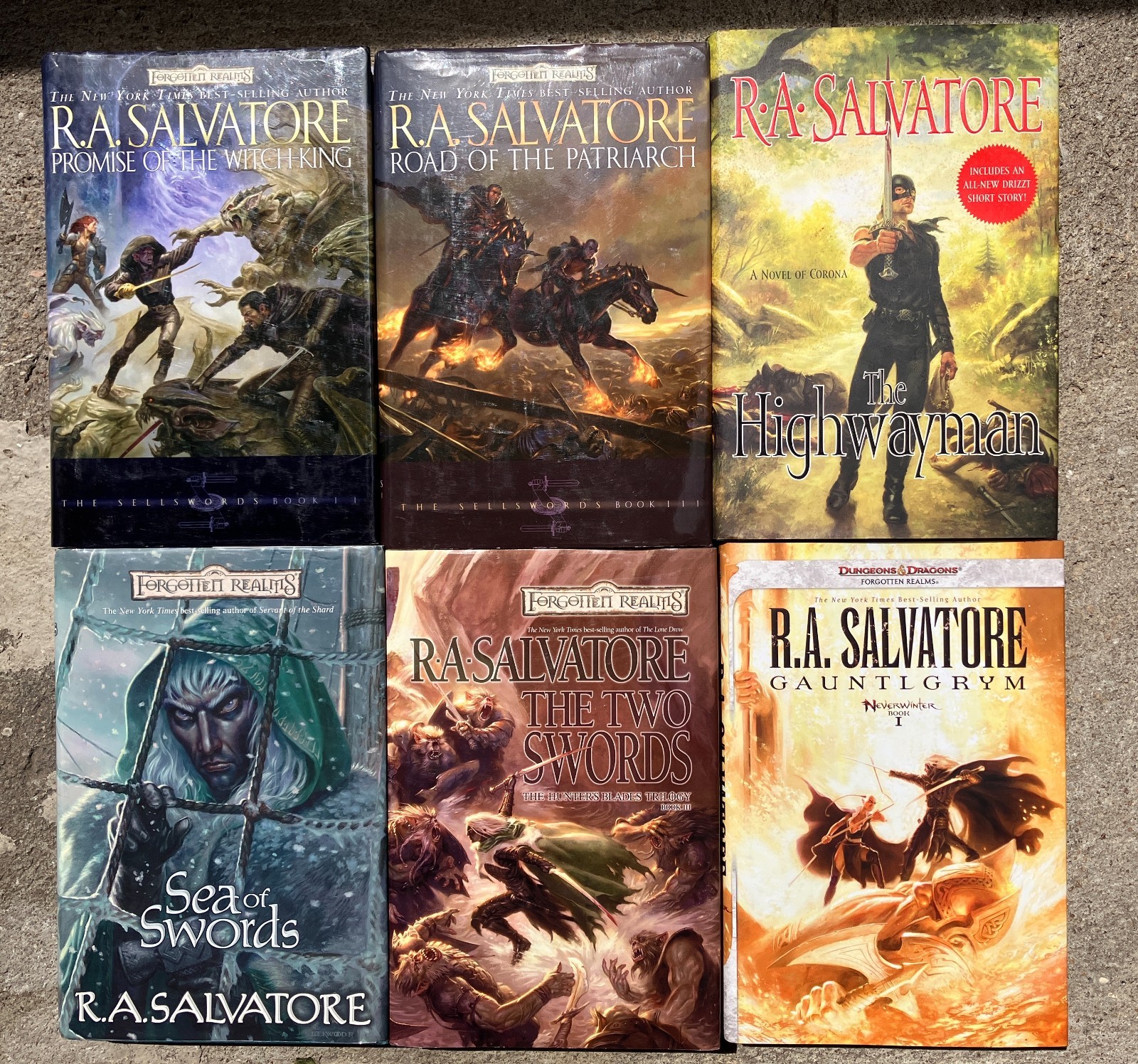 book R. A. SALVATORE Forgotten Realms lot x 6 hardcover fantasy