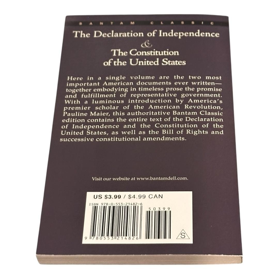Gettysburg Address + Declaration & Constitution Paperbacks Lot Penguin Bantam