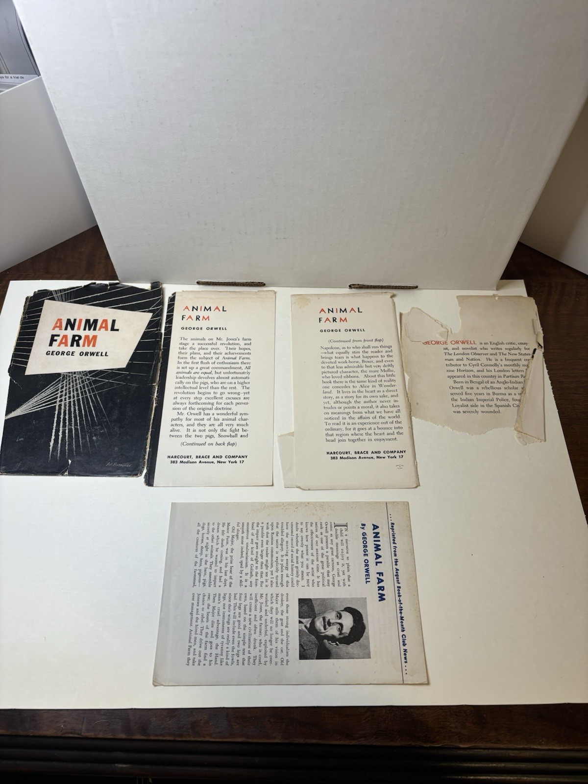 George Orwell Animal Farm Hardcover 1946 Harcourt Brace Co.