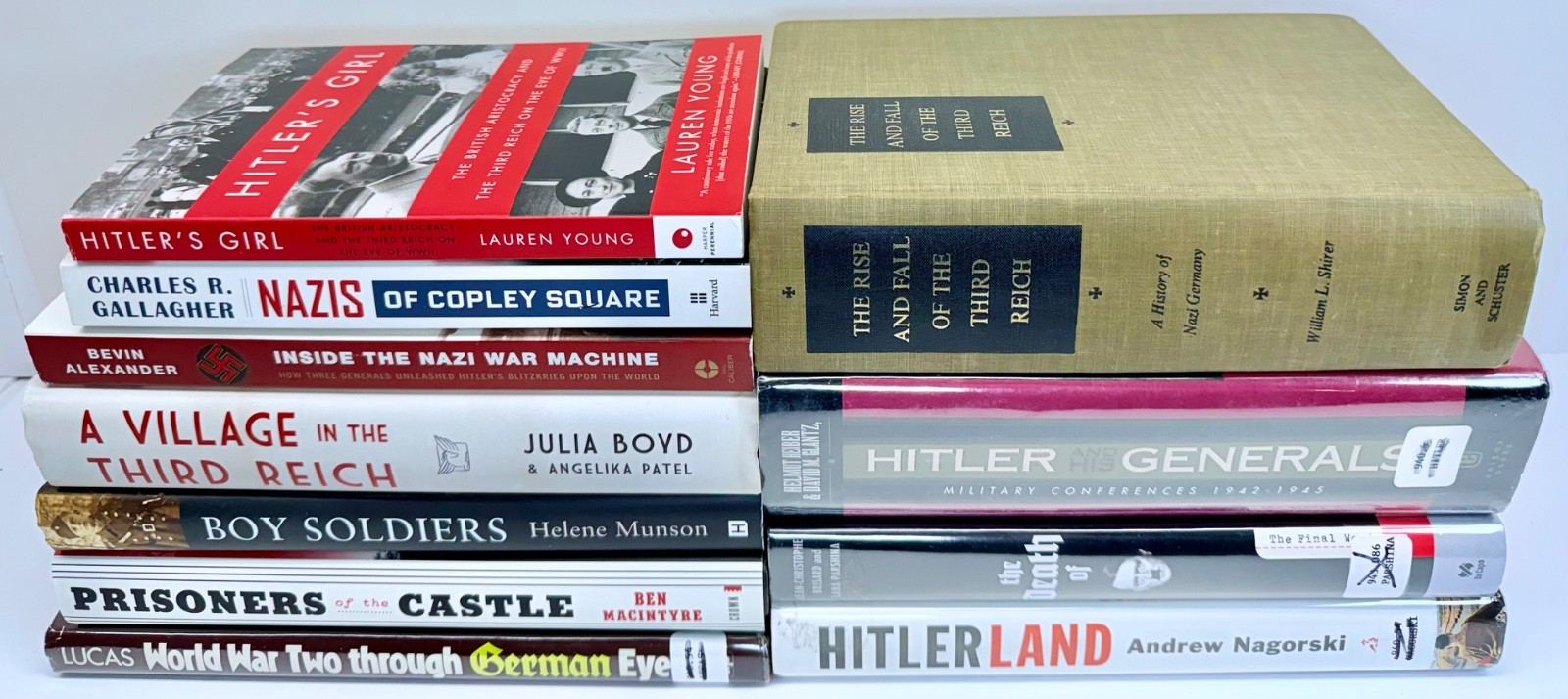 Nazi Germany Book Lot Adolf Hitler’s Girl Prisoners Castle Death of Third Reich