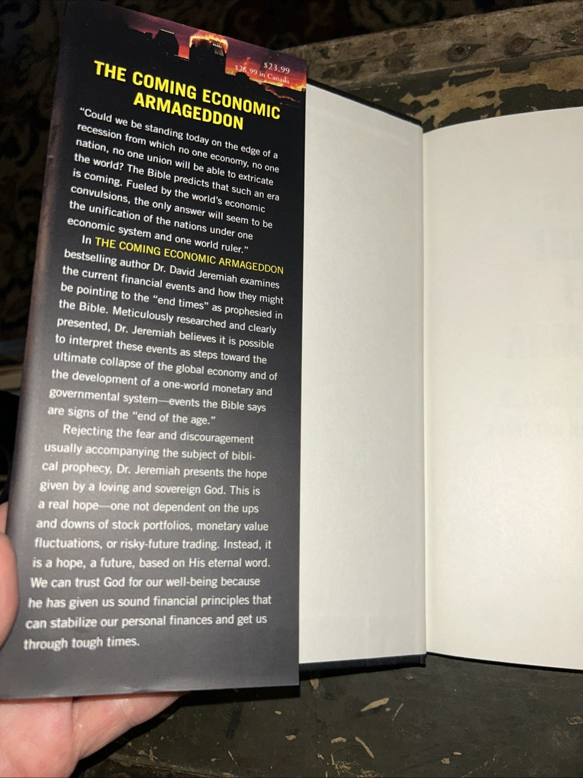 The Coming Economic Armageddon American Dream book Dr. David Jeremiah HC DJ K49
