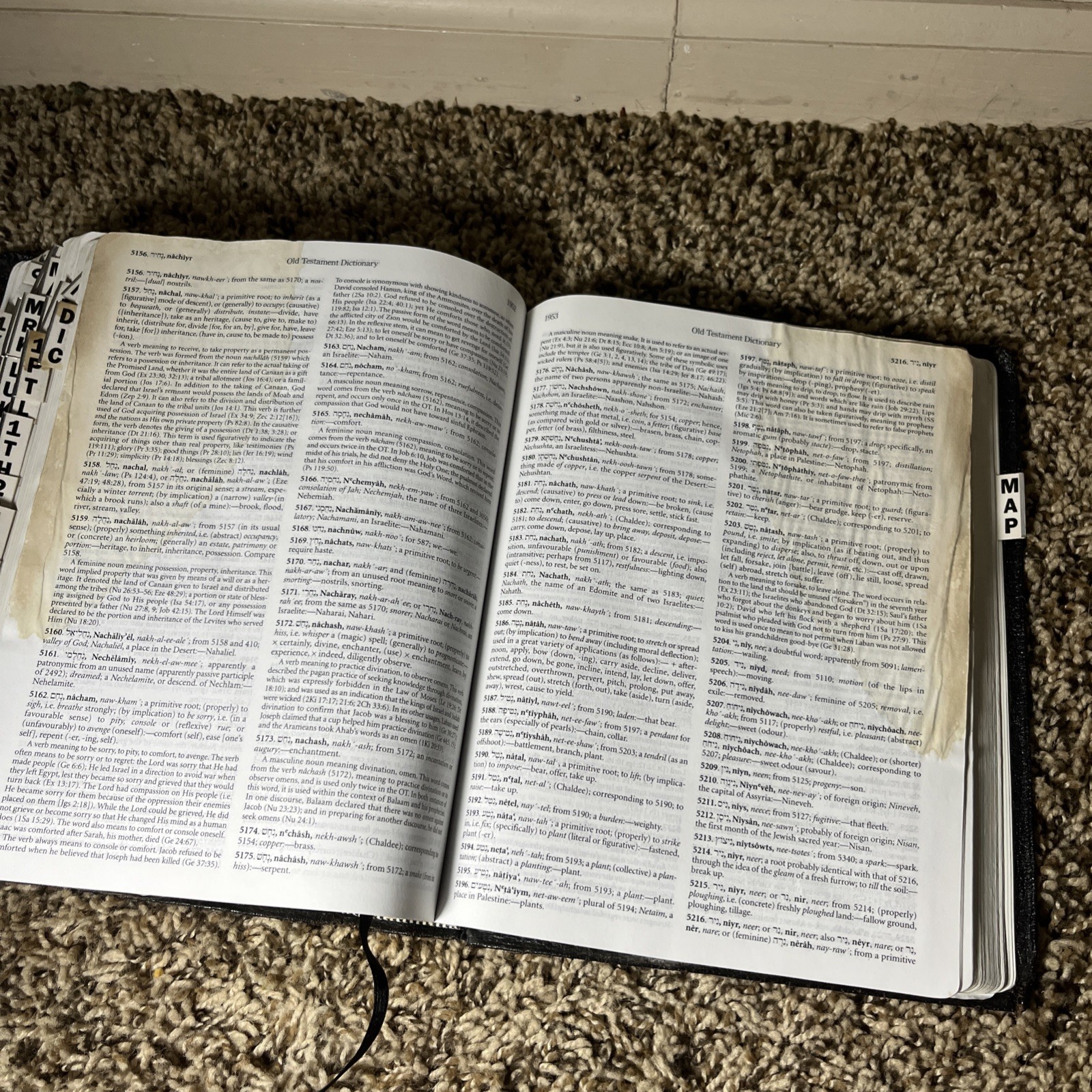 Hebrew-Greek Key Word Study Bible NASB Black Genuine Leather 2008 AMG