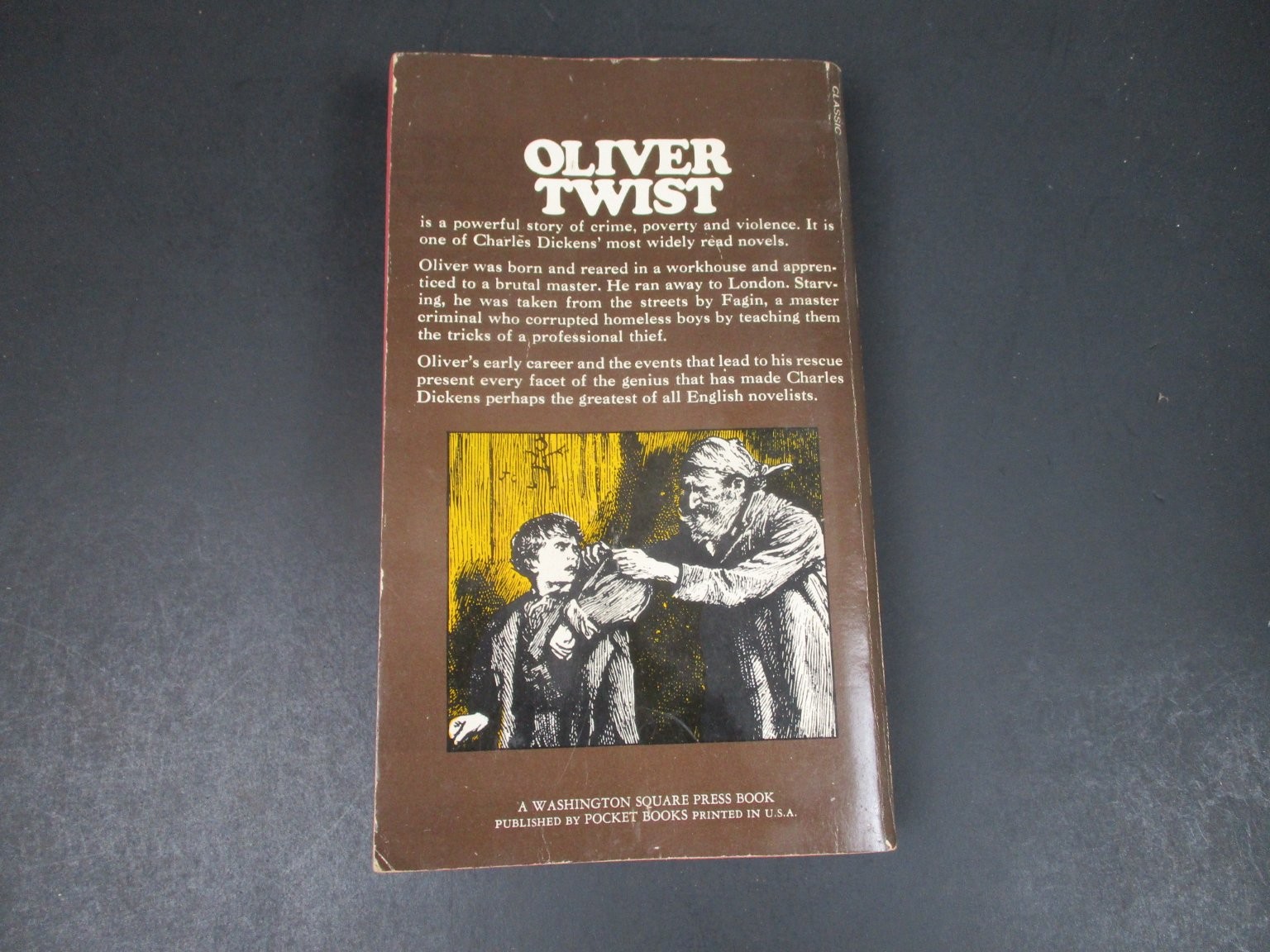 Oliver Twist by Charles Dickens 1972 Washington Square Press Trade Paperback PB