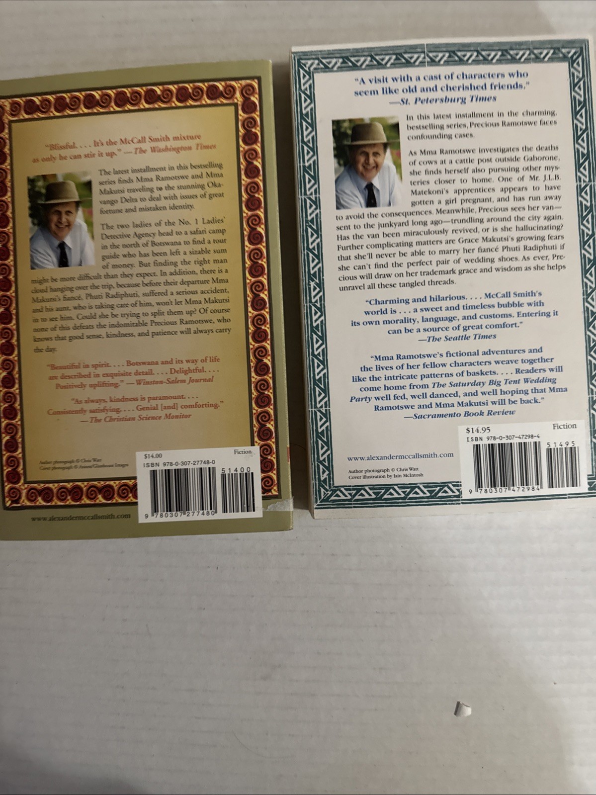 Alexander McCall Smith’s Book lot of 10 as shown