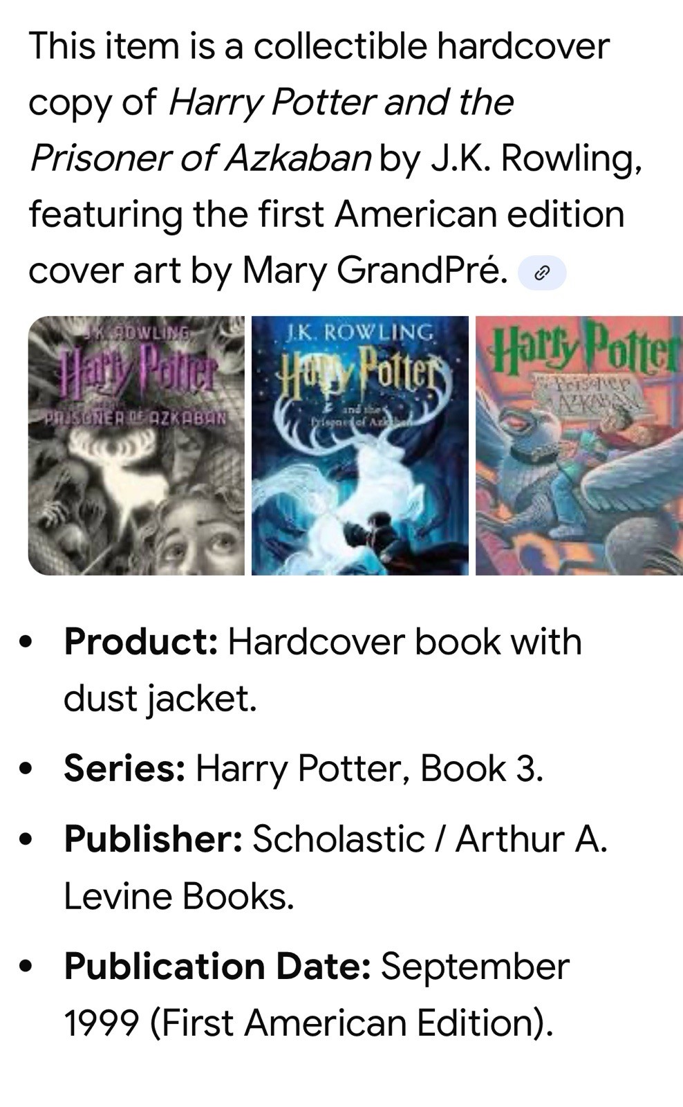 Harry Potter LOT Prisoner of Azkaban Hardcover book Sorcerer’s Stone VHS Tape
