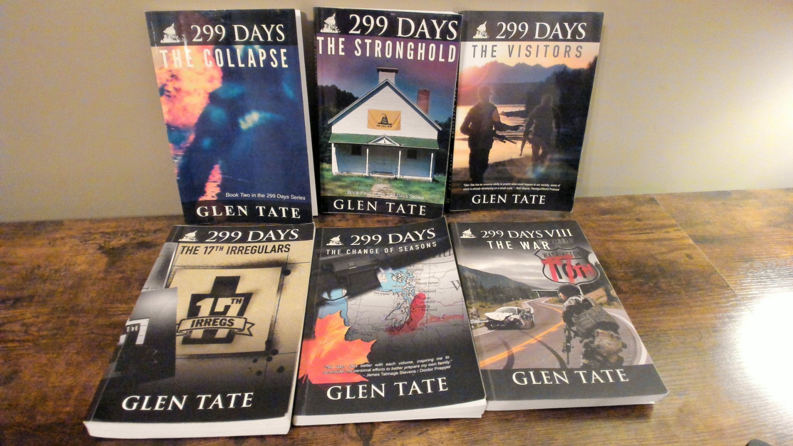 Lot of 6 Glen Tate 299 Days Series: Books 2, 4-8 Dystopian Future PB