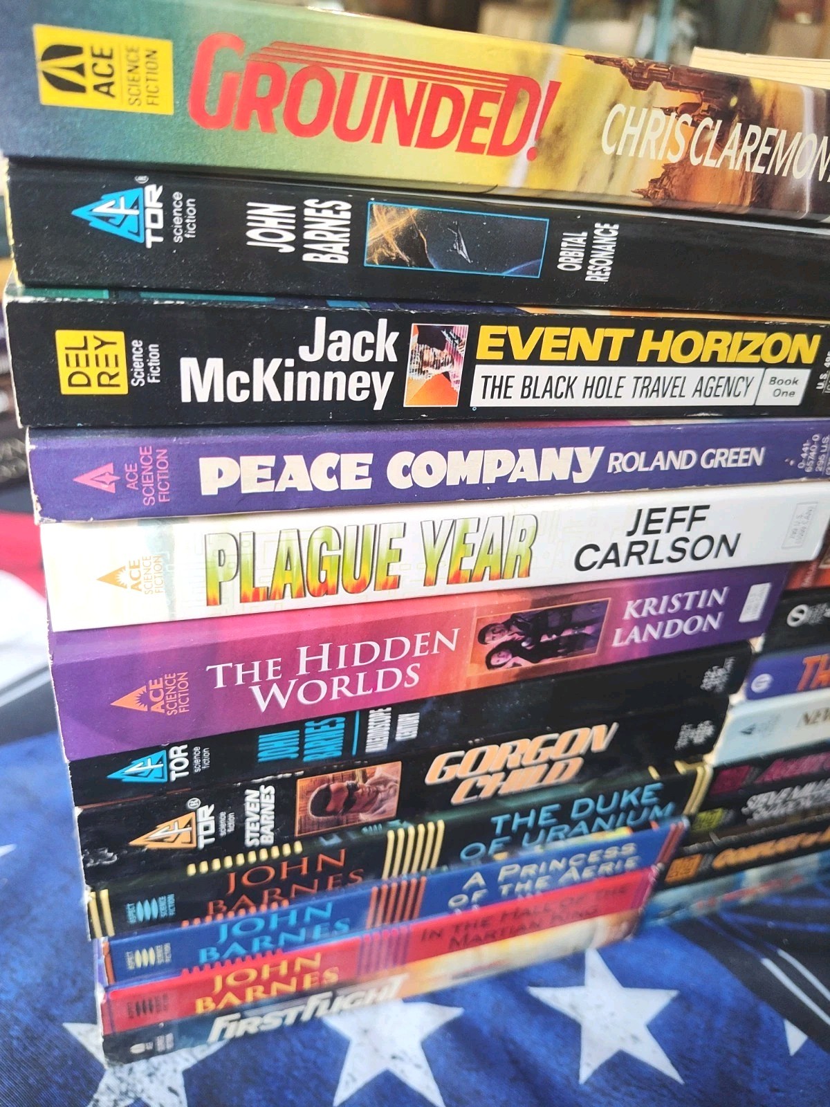 Lot Of 24 Science Fiction PB Books John Barnes Steve Miller Mitchell Modesitt,JR
