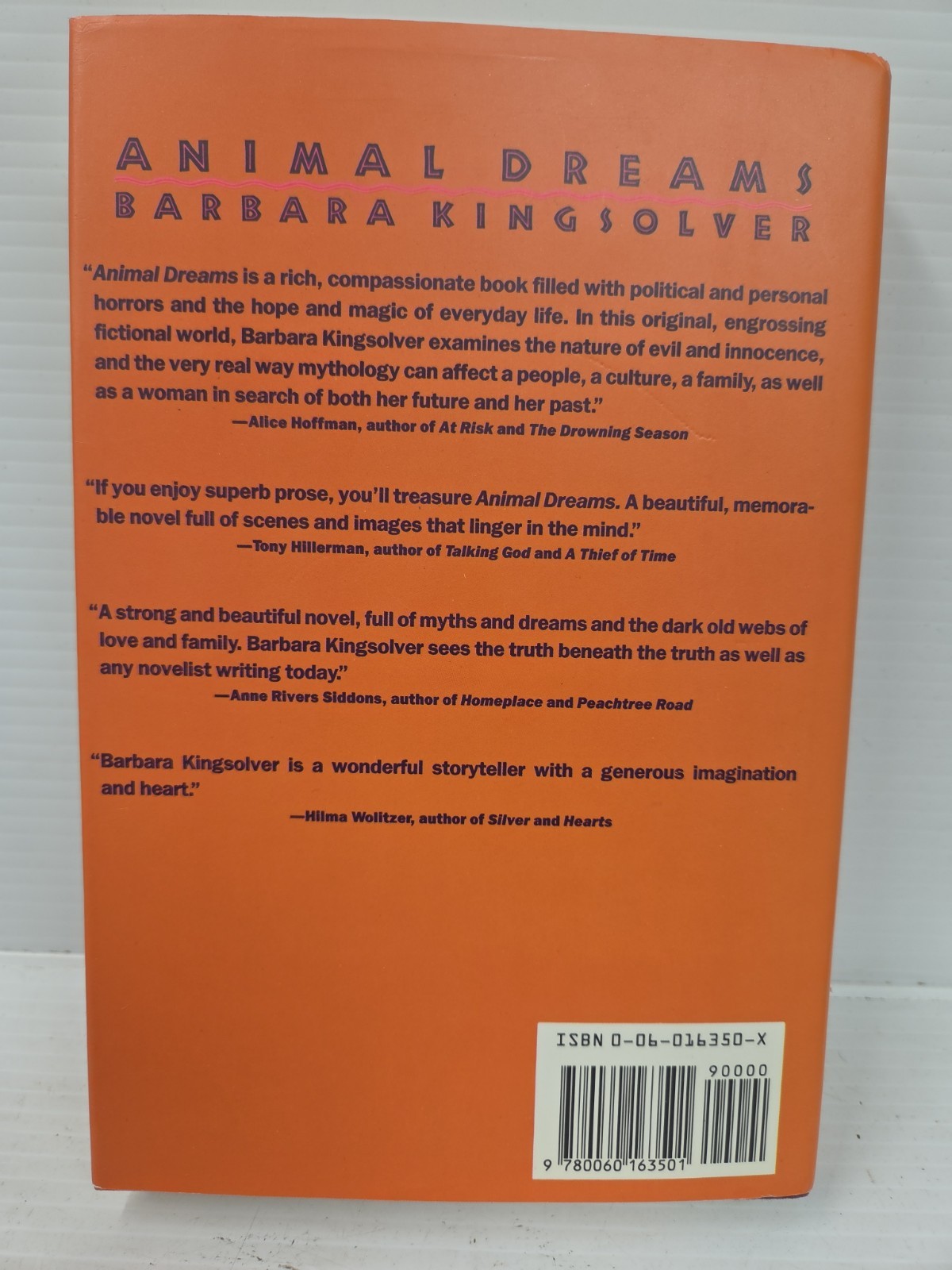 Animal Dreams by Barbara Kingsolver (1990, Hardcover) 1st Ed