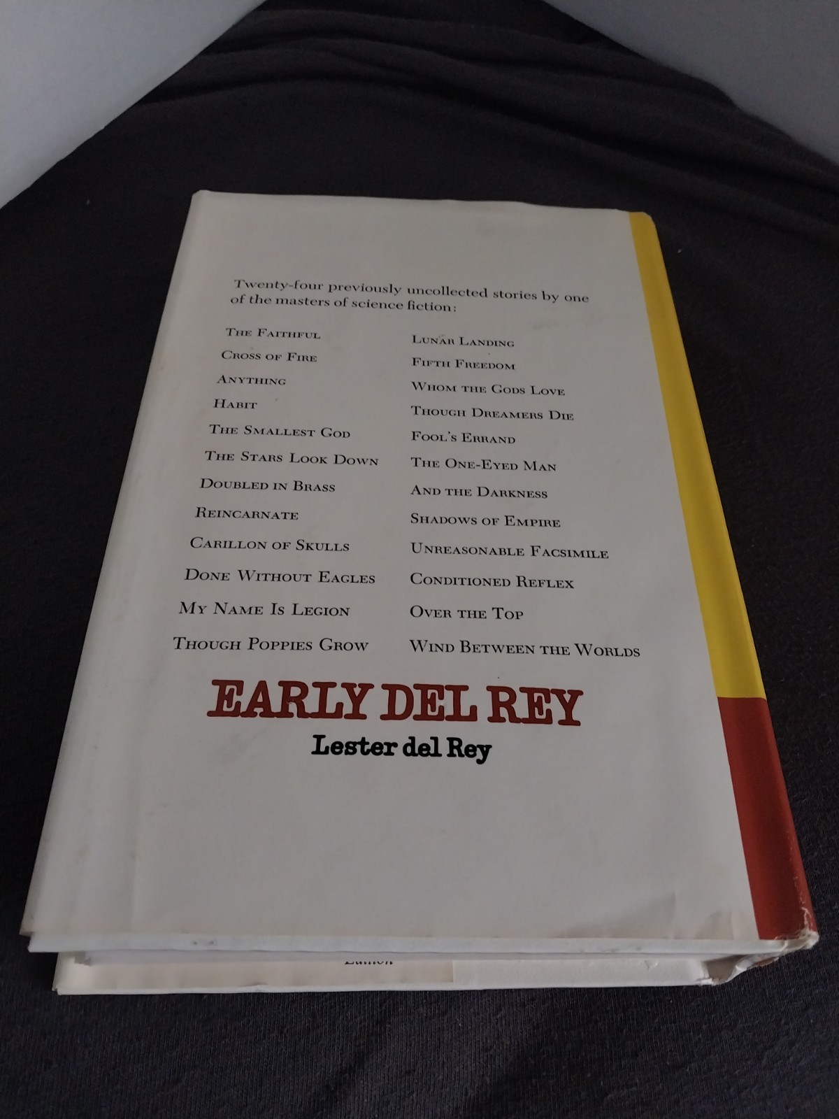 Early Del Rey by Lester Del Rey 1975 Hardcover HCDJ BCE Vintage Sci-Fi
