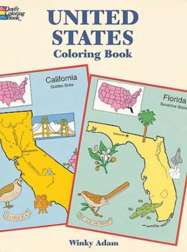 United States Coloring Book (Dover History Coloring Book) by Winky Adam