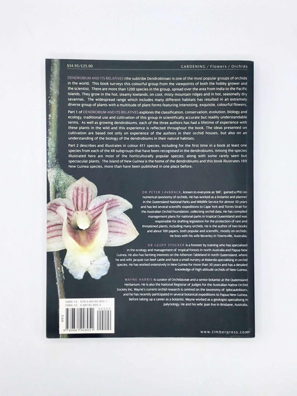 OOP💥 Dendrobium and Its Relatives Orchid Book; Lavarack Harris Stocker TPB