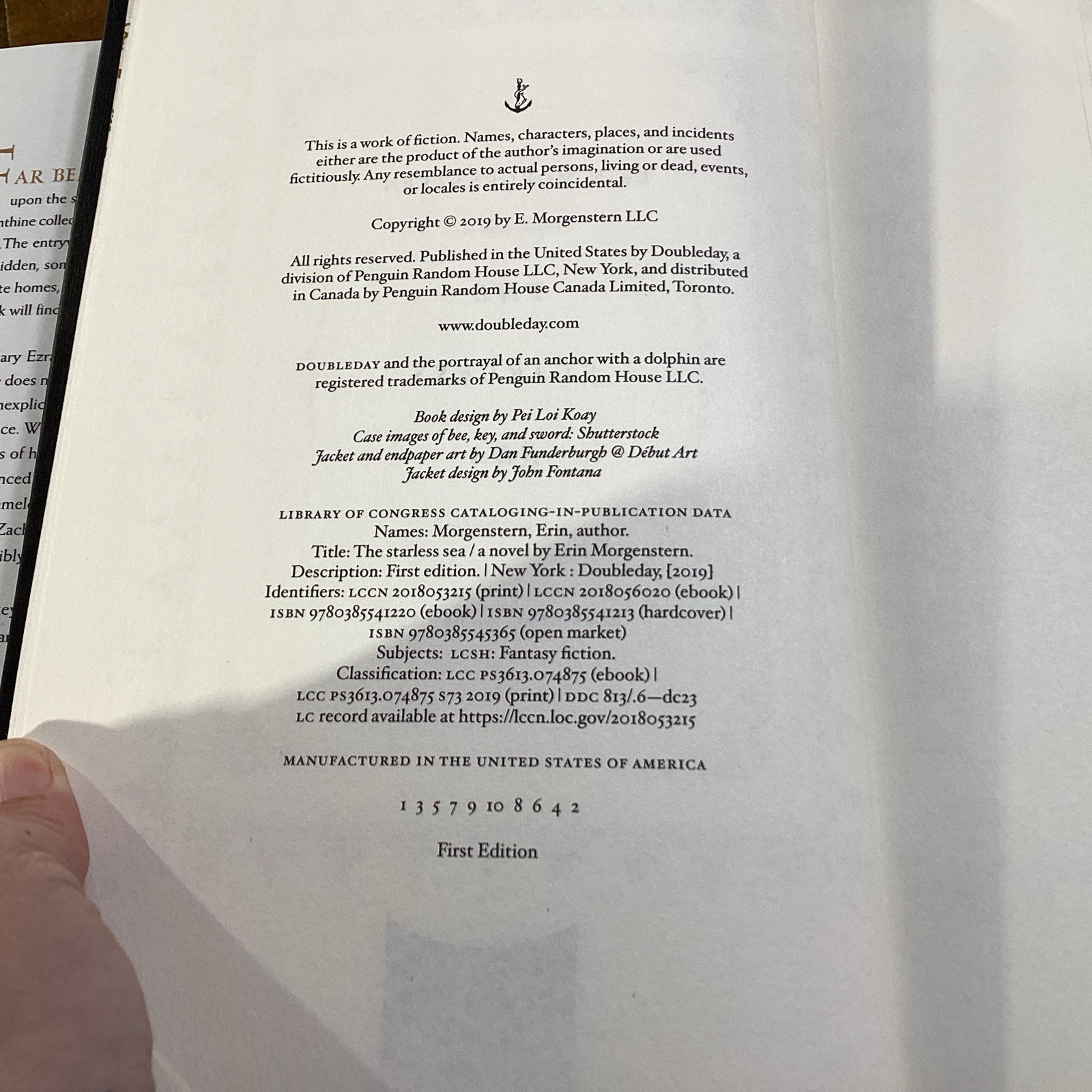 Starless Sea : A Novel by Erin Morgenstern (2019, Hardcover First Edition)