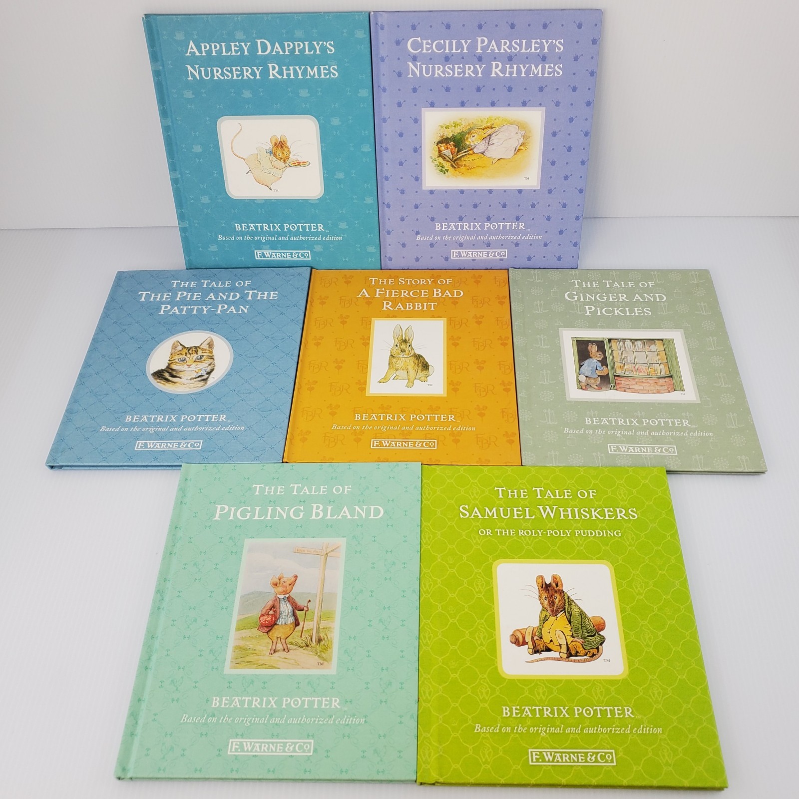 Lot of 14 Beatrix Potter Books F Warne Co ~ Hardcover ~ Jemima Puddle Duck