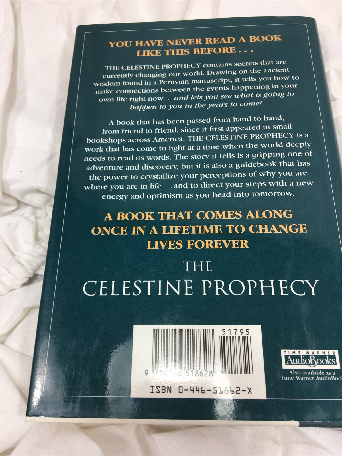 The Celestine Prophecy by James Redfield (1994, Hardcover W/ Dj) 1st Warner Ed