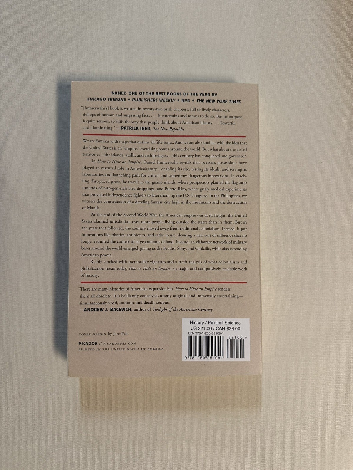 Daniel Immerwahr How to Hide an Empire Paperback 2020