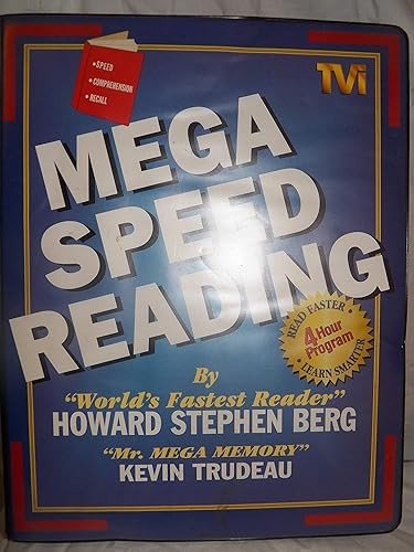 Mega Speed Reading 6 AUDIO CASSETTE, 1 VHS Tape