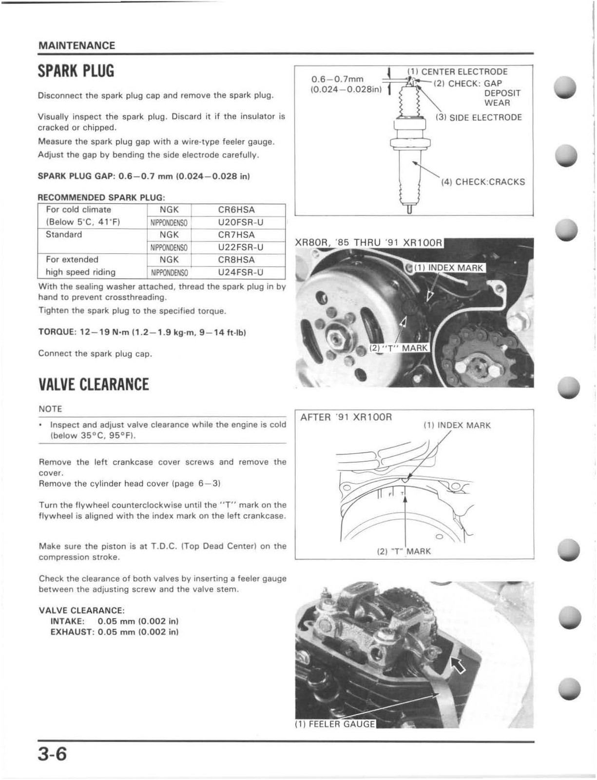 HONDA XR80R XR100R Motorcycle Service Manual 1985-1997 – WIRE BOUND – COVERS
