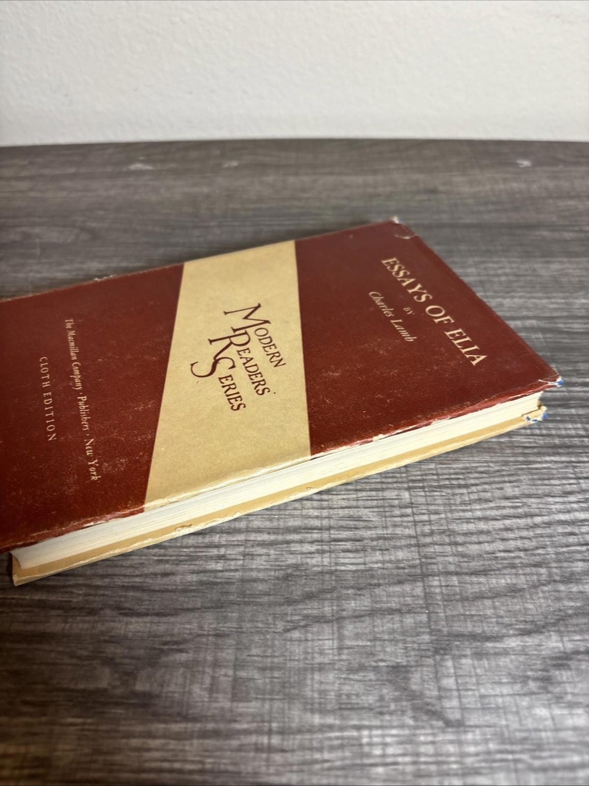 Essays Of Elia Charles Lamb 1935 The Modern Readers Series HC/DJ