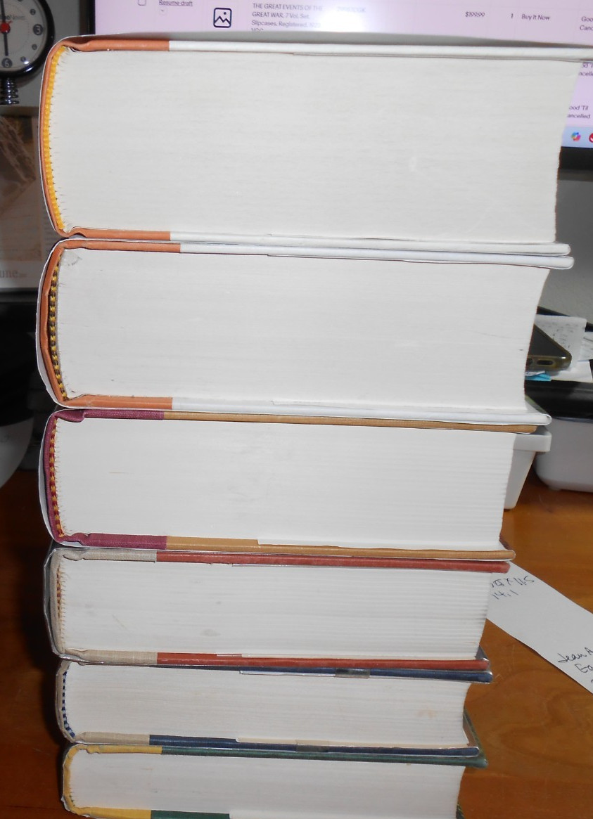 Jean M Auel EARTH’S CHILDREN 6 Vol Set 1 ex-lib 4-1st/1st – HC/DJ VGC