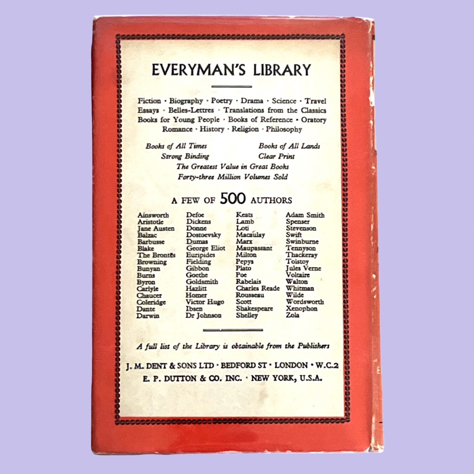 The Ramayana and the Mahabharata (1955) Romesh C. Dutt Everyman’s Library HC DJ
