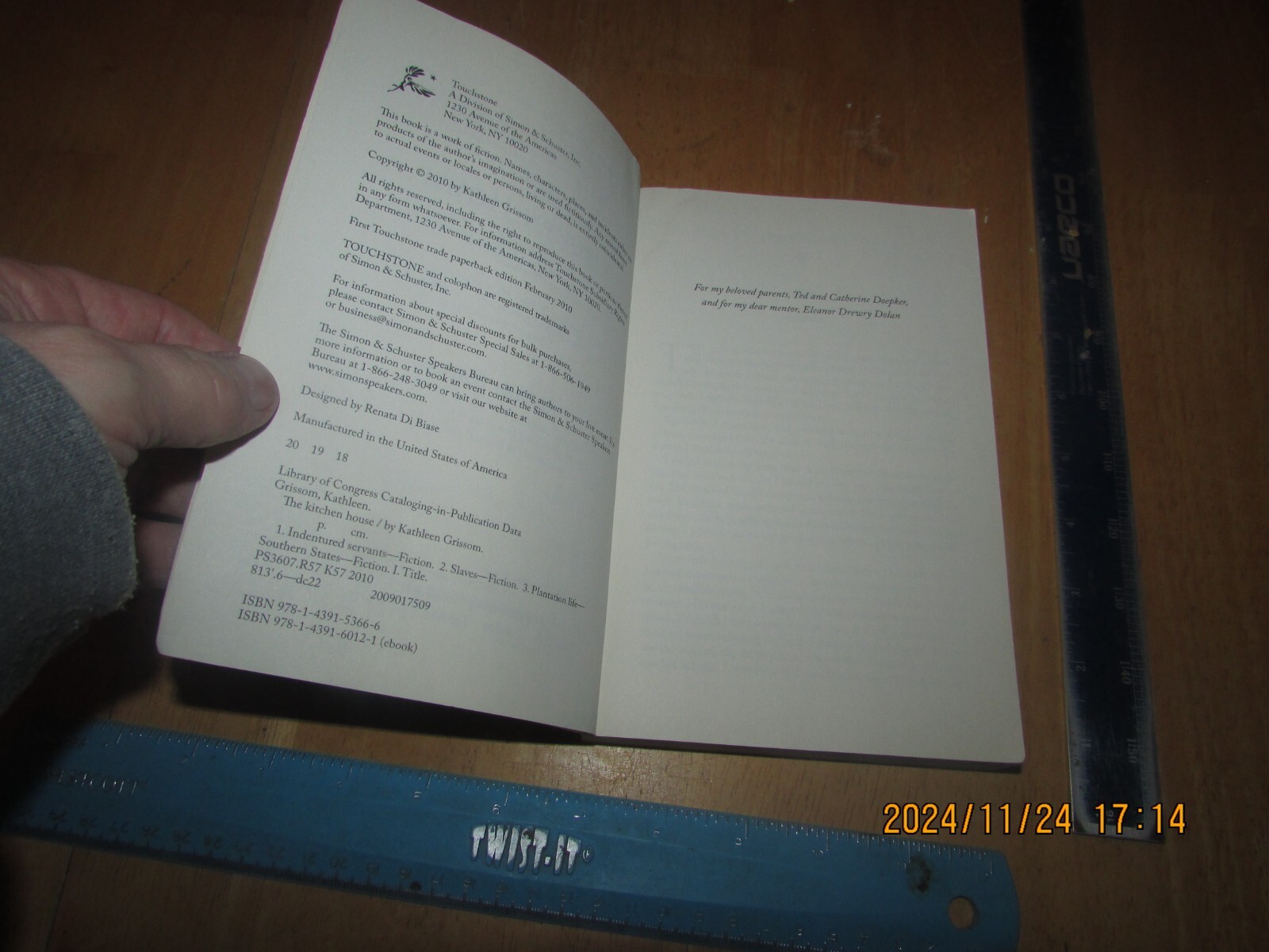 Kitchen House : A Novel by Kathleen Grissom (2010, Trade Paperback)