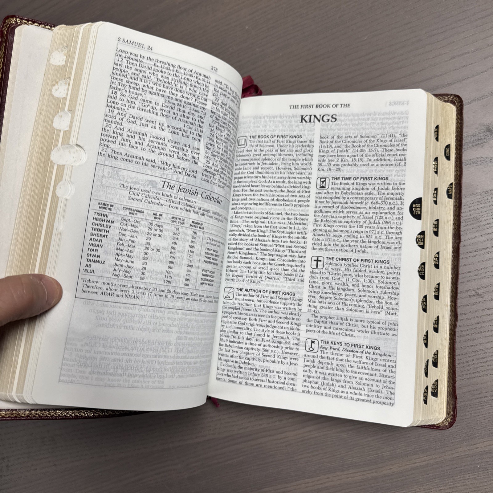The New Open Bible NAS Study Edition Genuine Leather Burgundy 1976BG