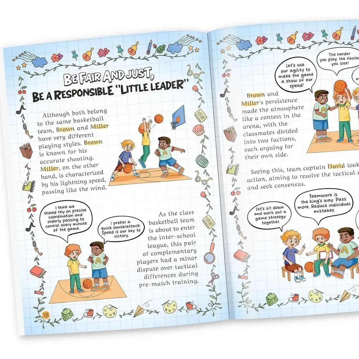 Leadership Academy -Leadership Enlightenment Funny Comic Reading Book for Kid OY
