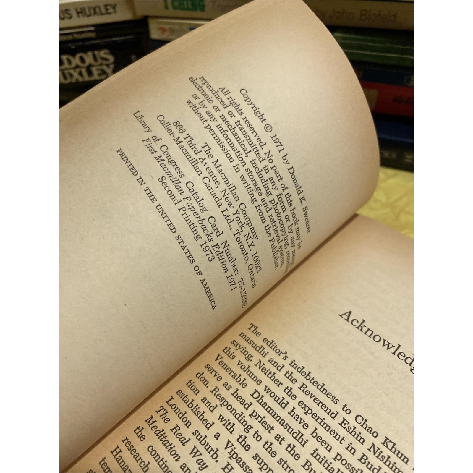 Secrets of the Lotus by Donald K. Swearer. The Macmillan Company. 1971.