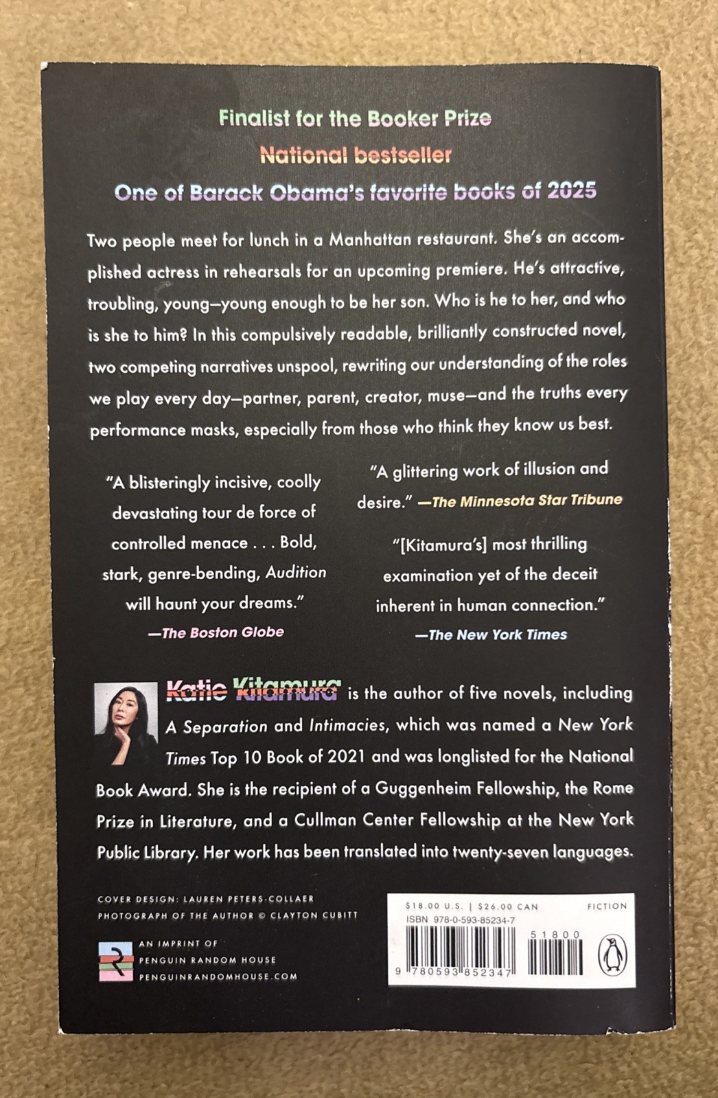 Audition: A Novel by Kitamura, Katie (2025, Paperback) *NEW*