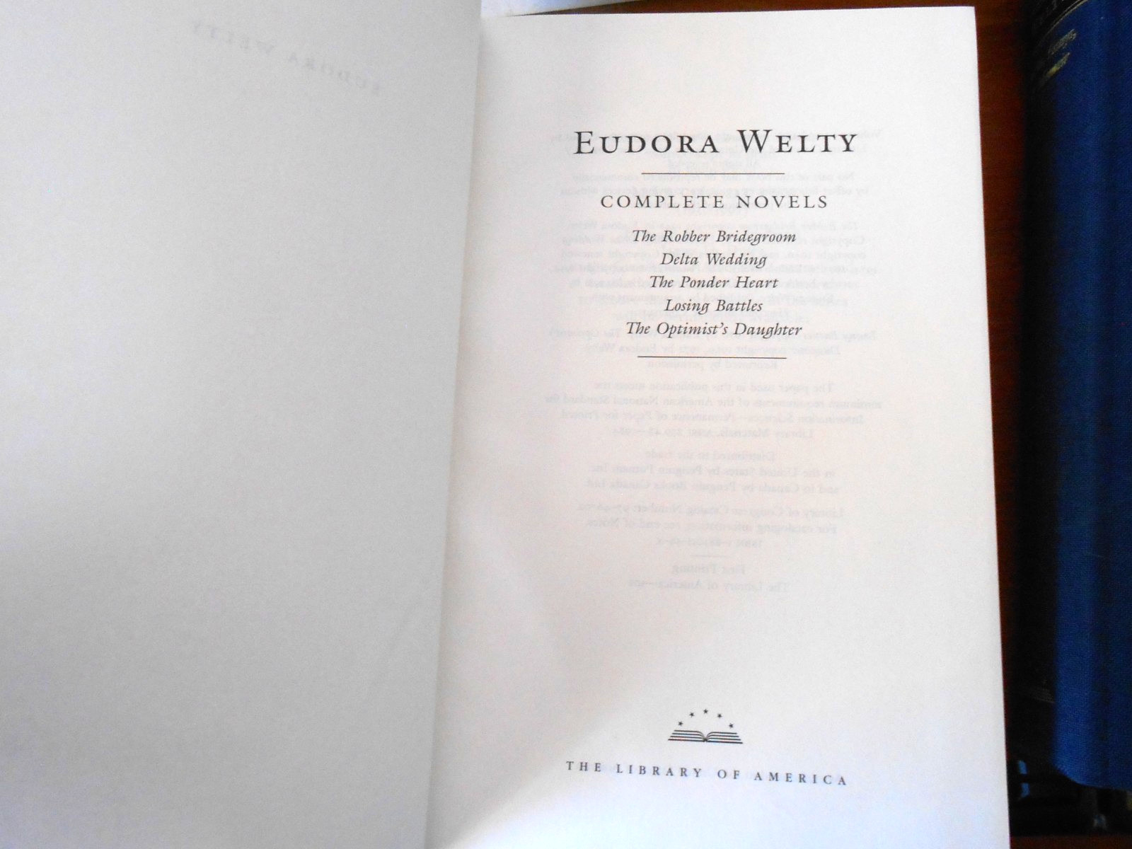 Library Of America EUDORA WELTY 2 Vol Set 1st printings 1 LOA insert- HC/SC LN
