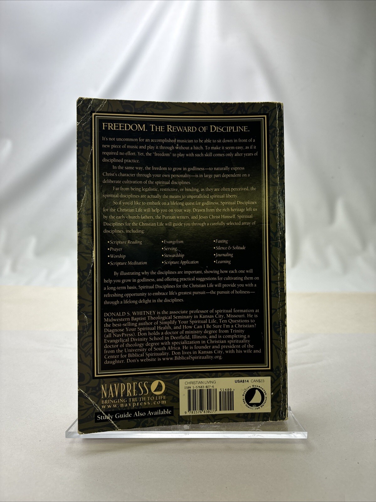 Spiritual Disciplines for the Christian Life by Donald S. Whitney (1991,…
