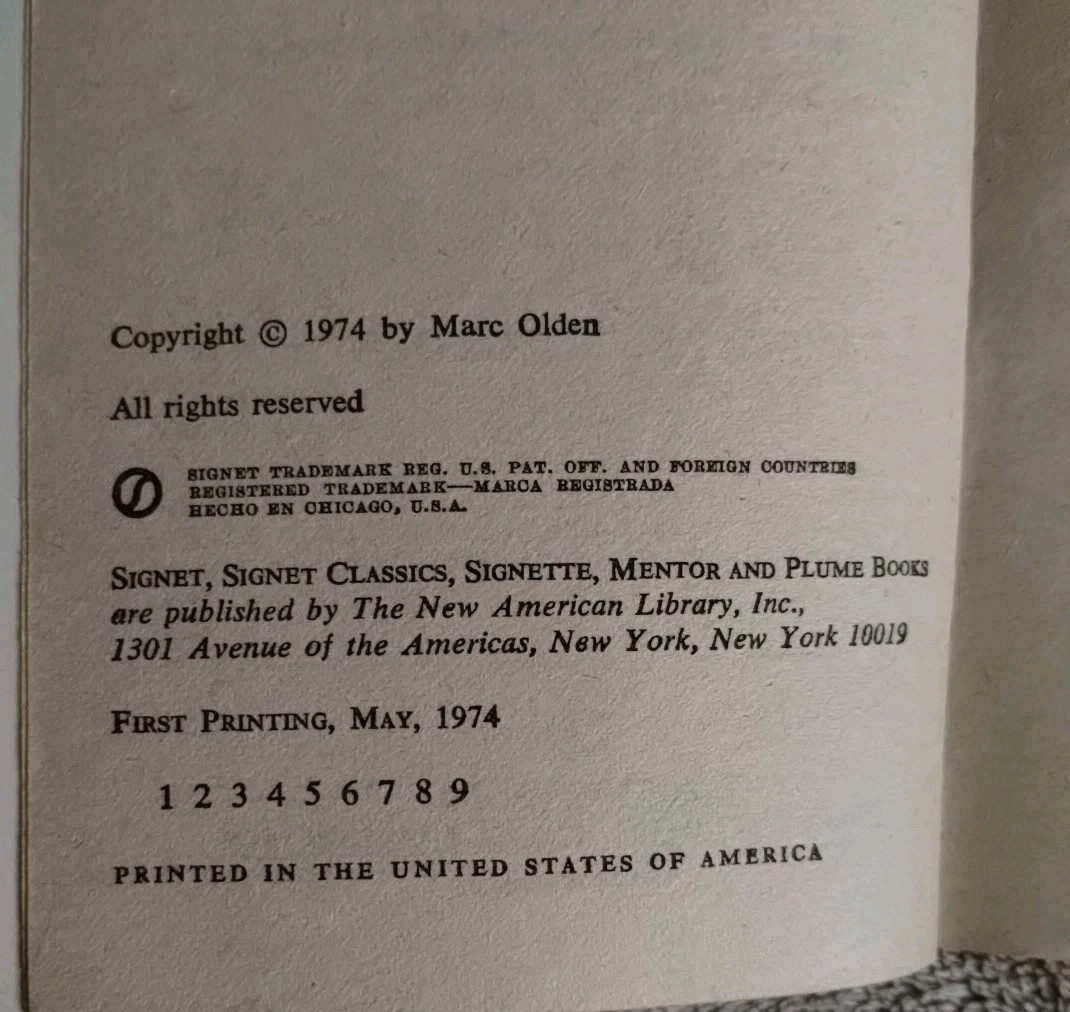 BLACK SAMURAI Paperback Book #2 The Golden Kill by Marc Olden 1974 Rare Vintage