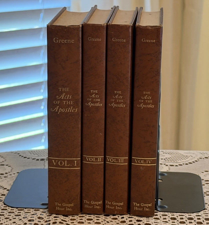 The Acts of the Apostles by Oliver B Greene COMPLETE Set Vol. 1-4 Gospel Hour HC