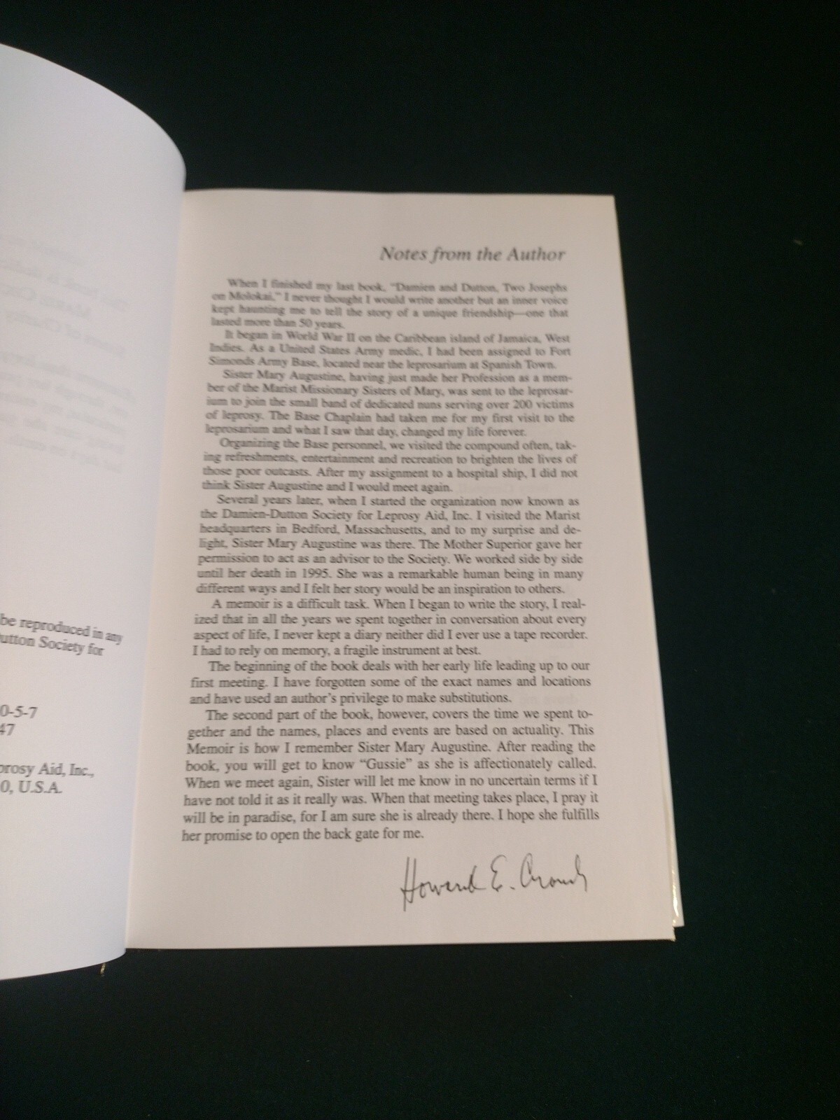 This One is for Gussie by Howard E. Crouch (2000, Hardcover) signed