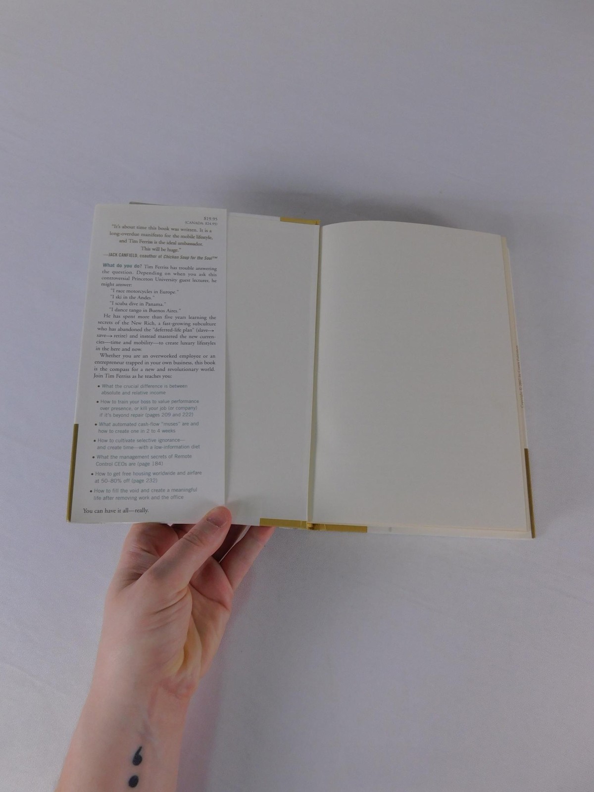 The 4-Hour Workweek Timothy Ferriss Crown White HC Dust Jacket Business