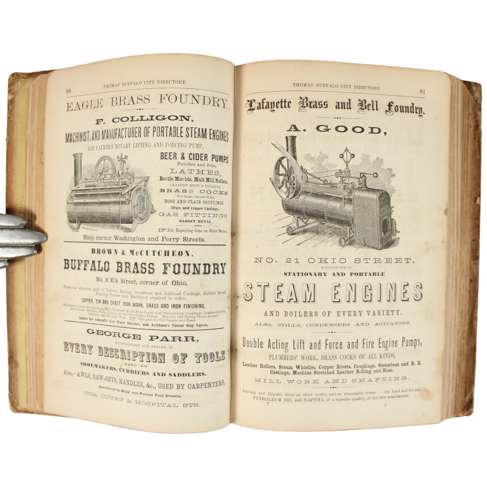 1862 CIVIL WAR BUFFALO Directory Underground Railroad GROVER CLEVELAND Fillmore