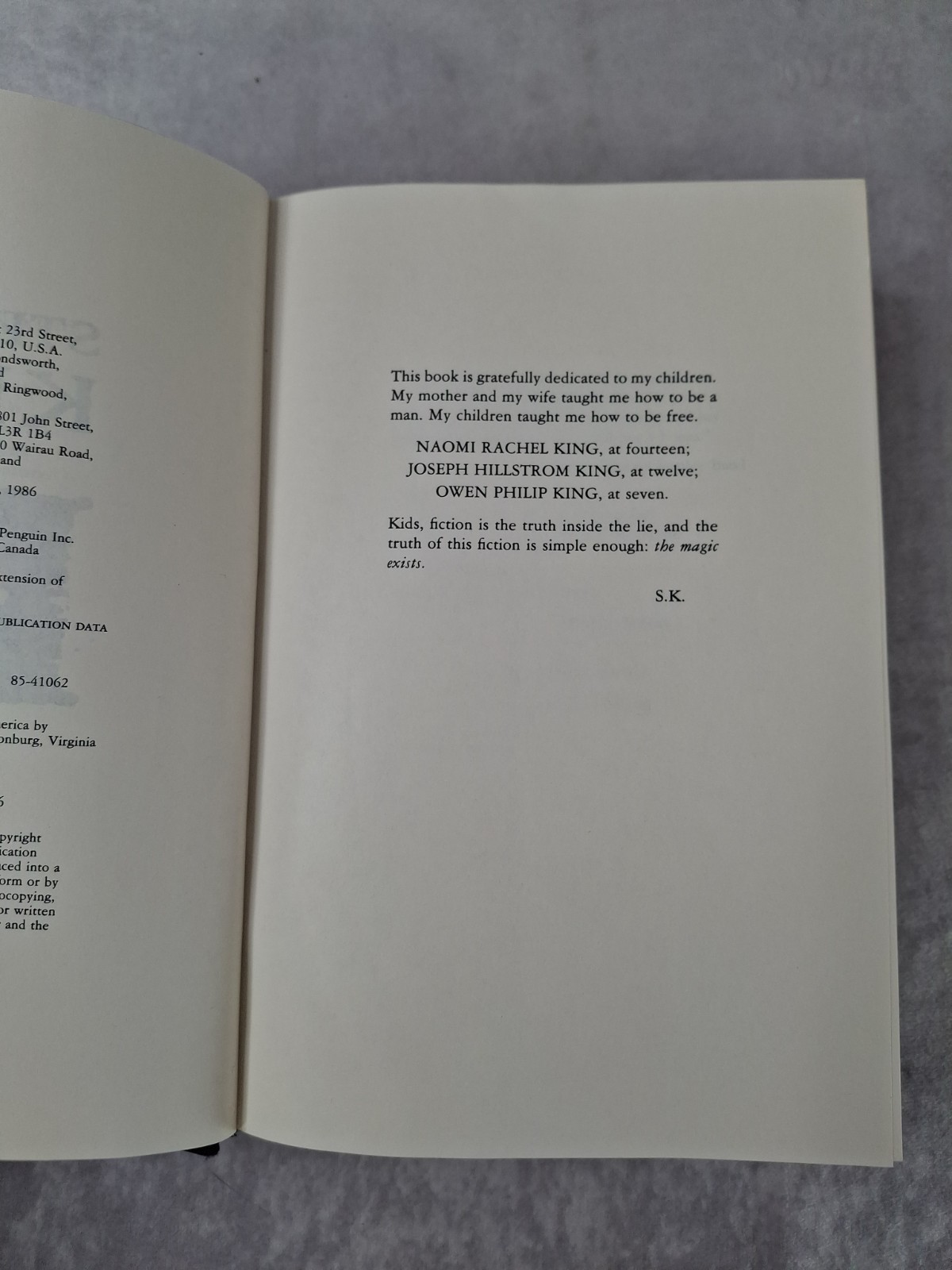 IT by Stephen King (1986) 1st Edition, 2nd Printing Hardcover SHELF
