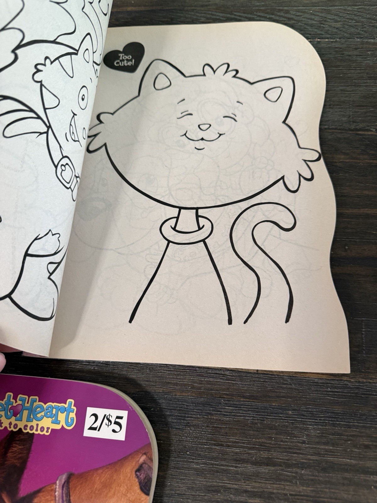 3 New Vintage Sweetheart Activity & Coloring Books 2 Identical Horse 1 Kitten