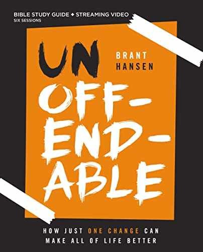 Unoffendable Bible Study Guide plus – Paperback, by Hansen Brant – Very Good o